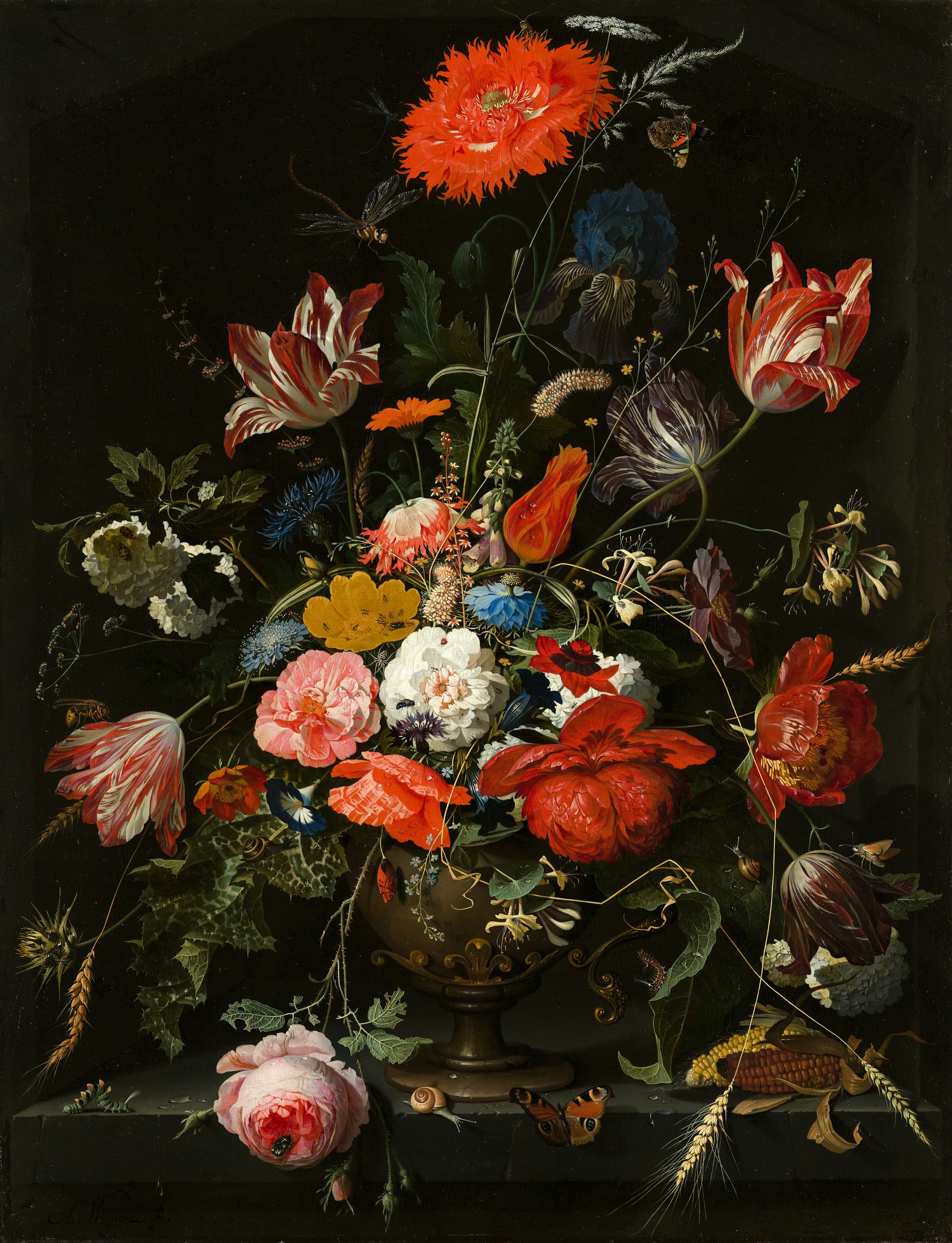 Classical art in a museum setting