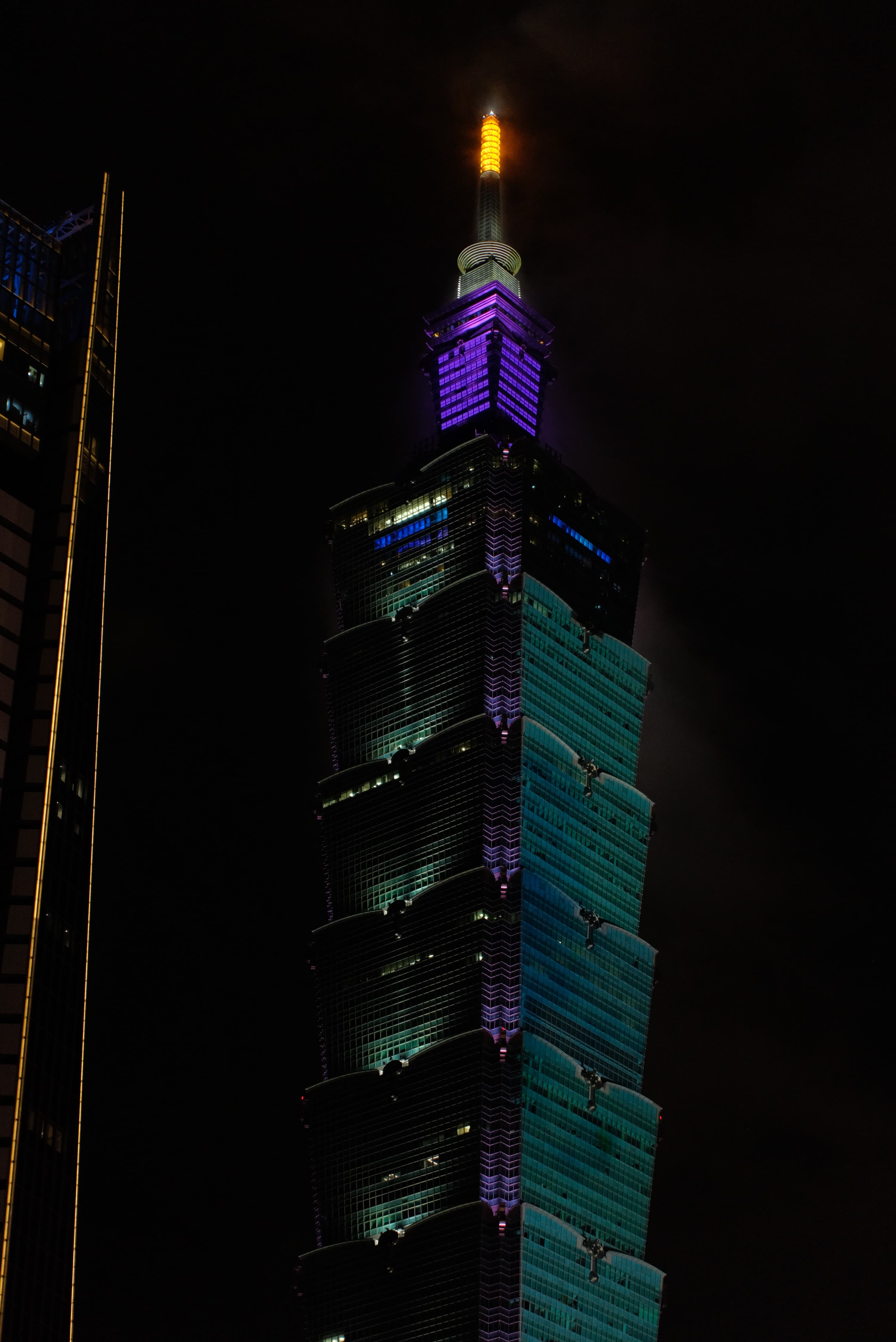 Taipei 101 at night