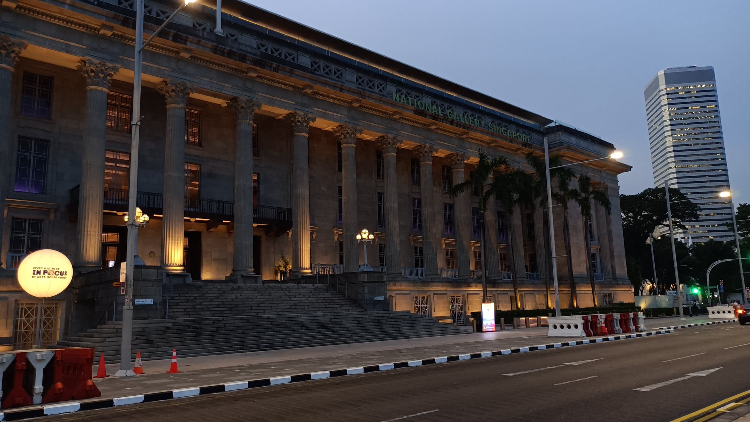 Former City Hall facade of National Gallery Singapore, home to Odette