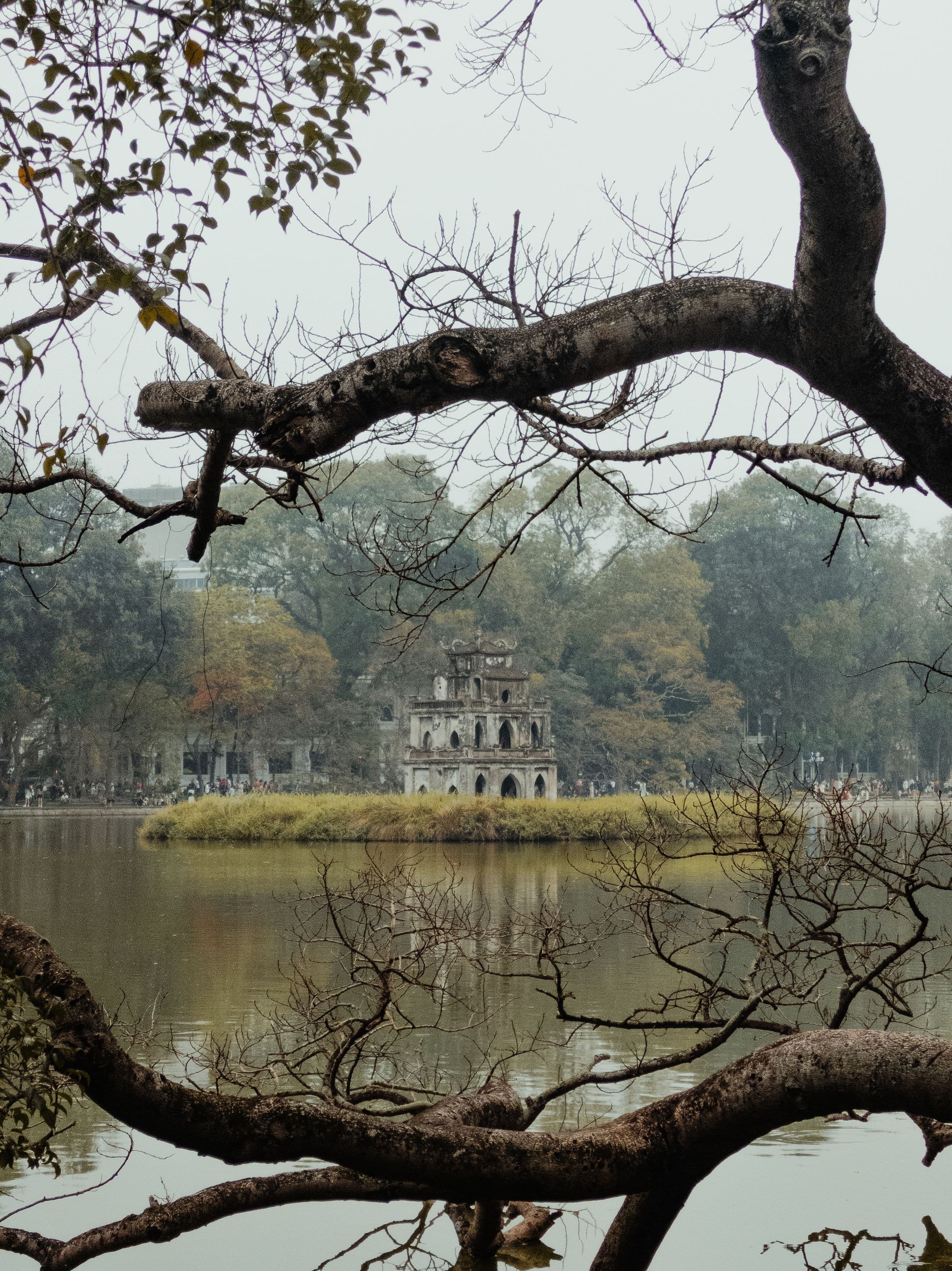 Turtle Tower on Hoan Kiem Lake, Hanoi