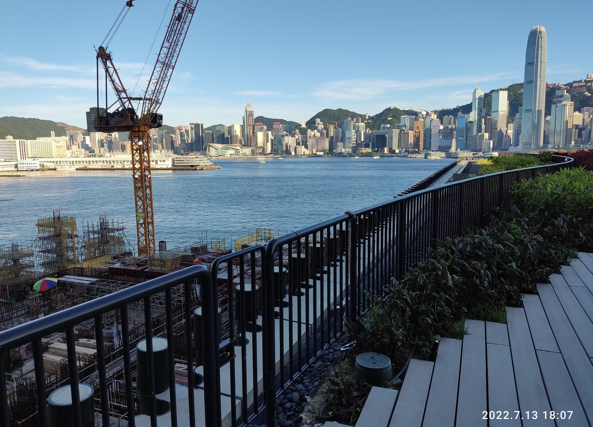 M+ roof terrace looking toward Victoria Harbour