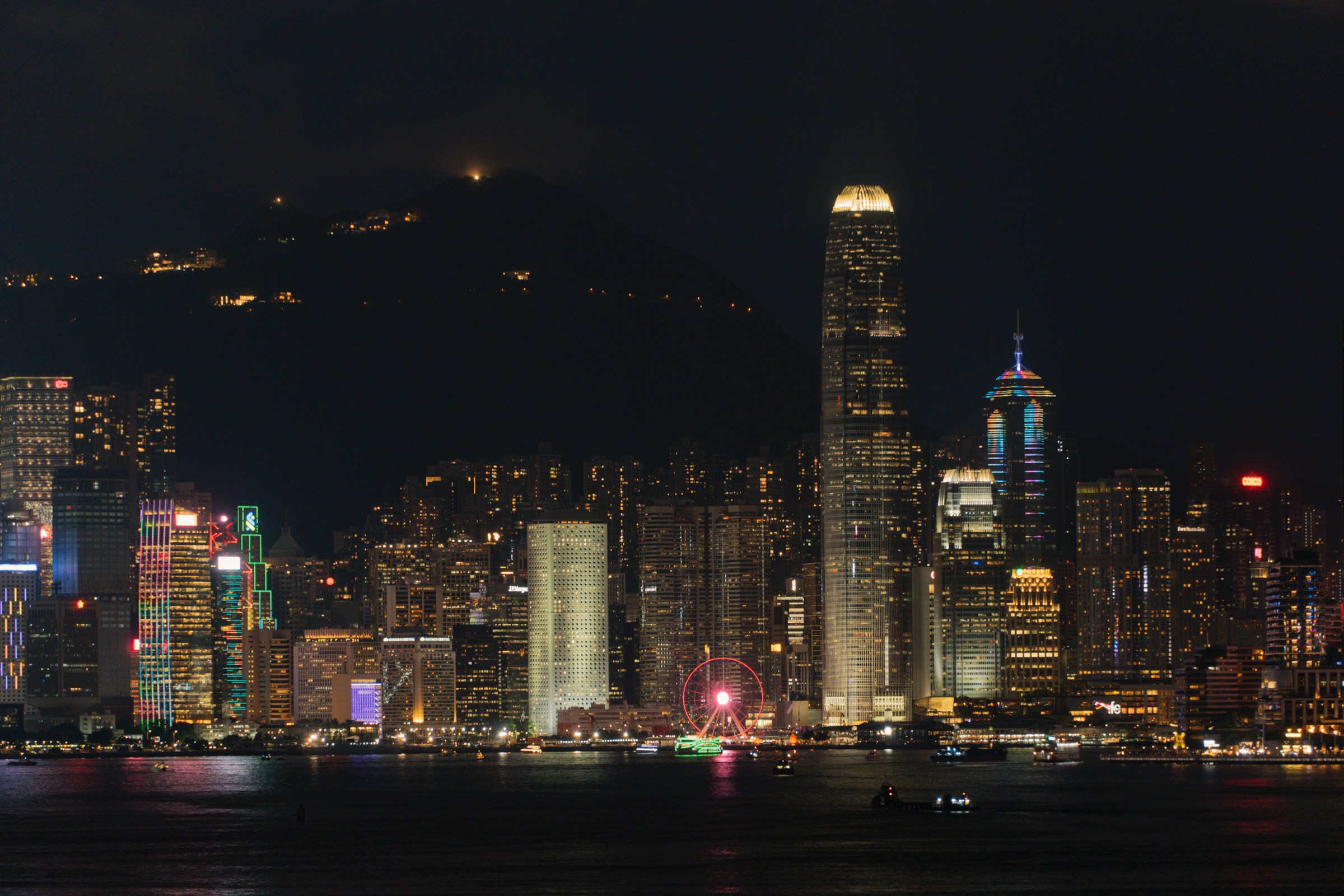 Hong Kong waterfront near Central and Sheung Wan