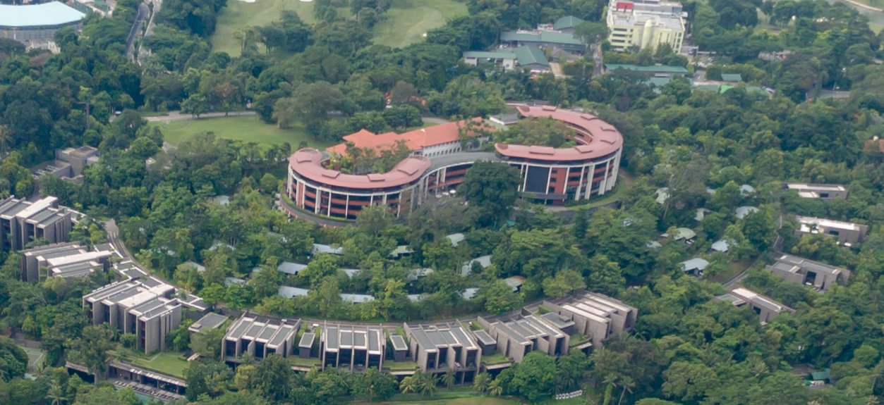 Aerial view of Capella Singapore on Sentosa