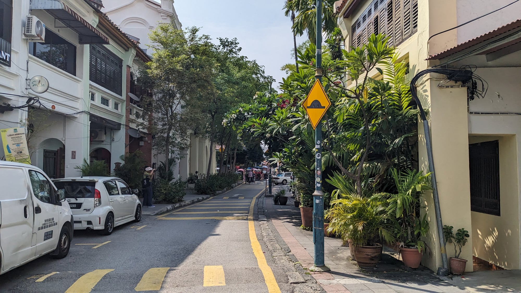 Heritage shophouses along Lebuh Armenian in central George Town