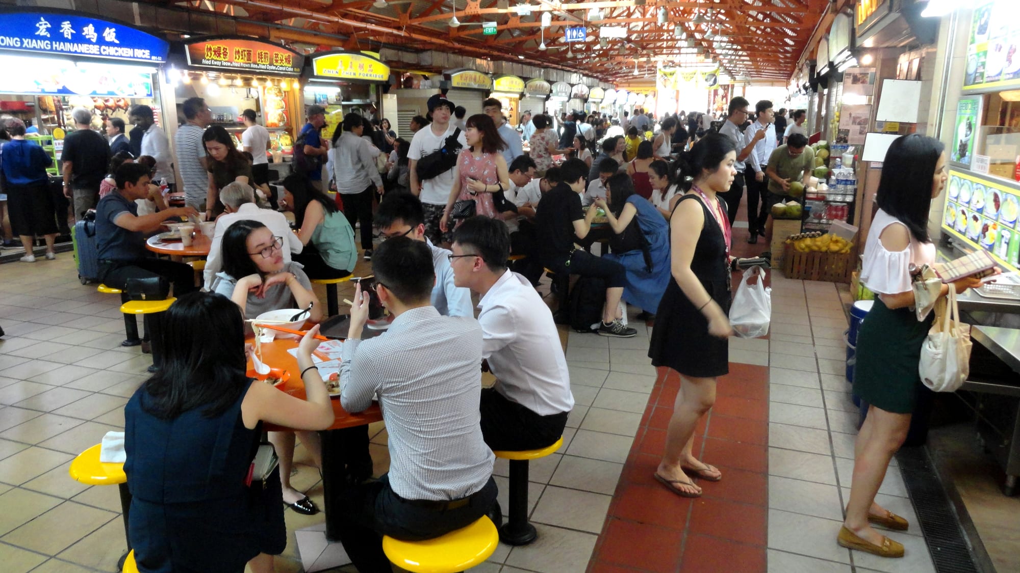 Maxwell Food Centre hawker centre in Chinatown, Singapore