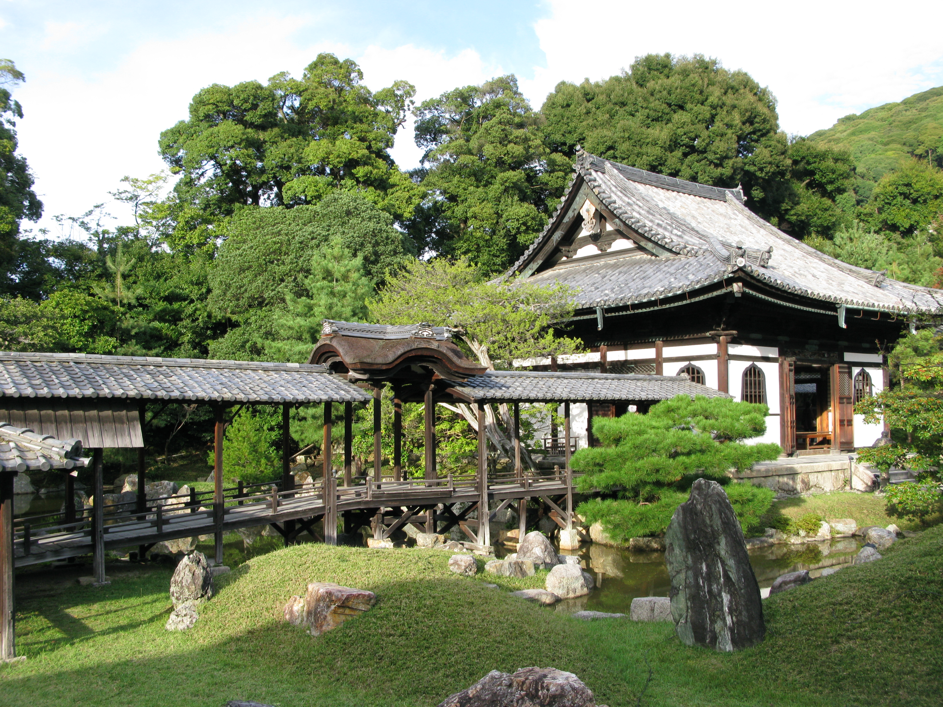 Historic garden at Kodai-ji temple, Higashiyama, Kyoto